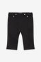 JU Schwarze Hose mit gesticktem Logo JU Schwarze Hose mit gesticktem Logo BLACK XJT21Z-RN001