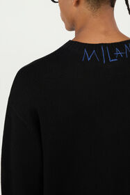 JC Pull Noir Avec Logo Brodé BLACK VFM002-VF050