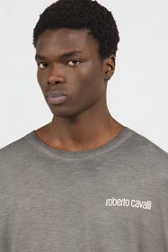 RC Grey T-Shirt with Back Snake Print BLACK SOT60B-JD005