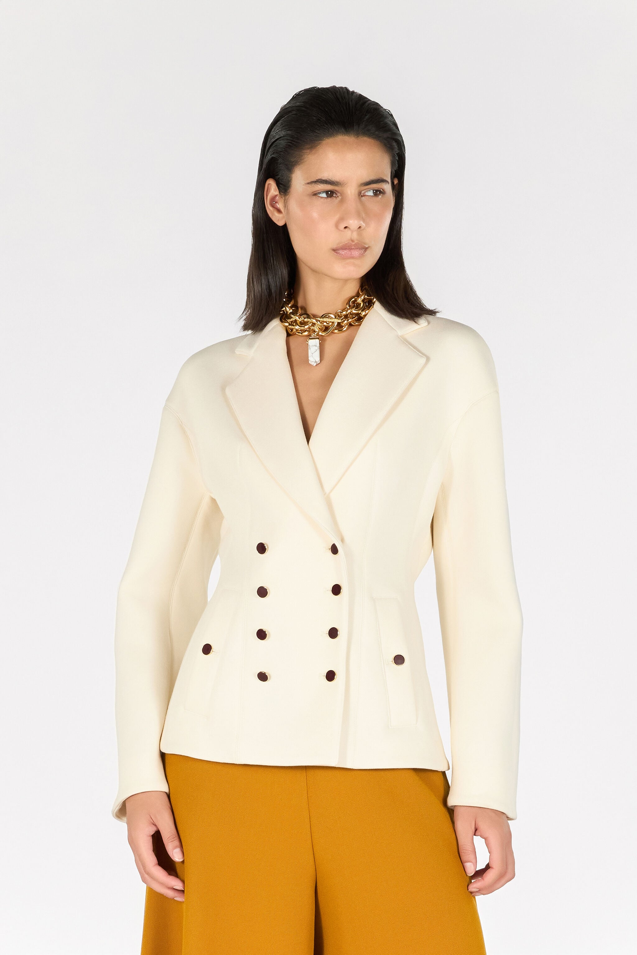RC Double-breasted blazer RC Double-breasted blazer Ivory TWT406-VI037