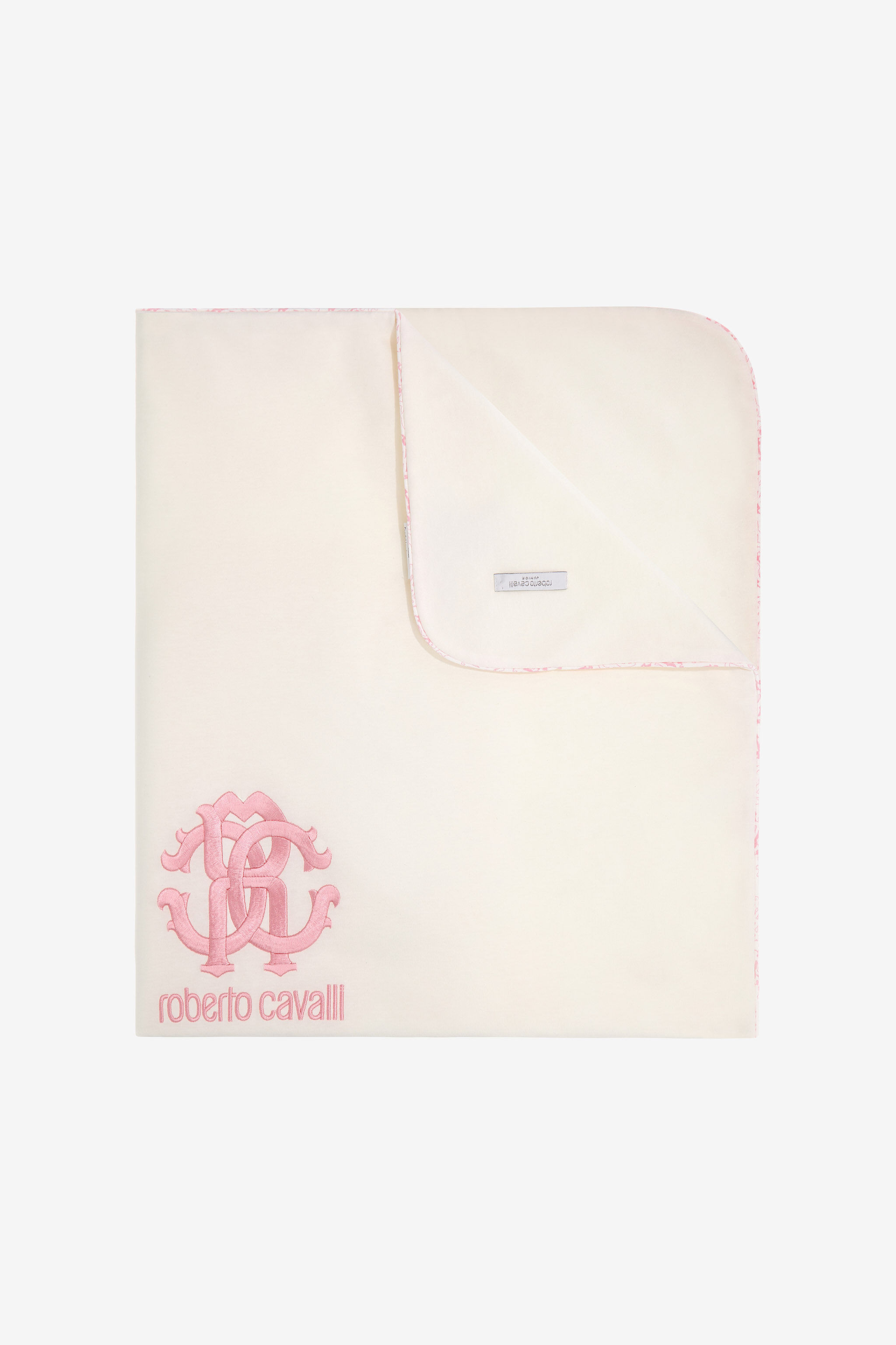 JU Logo print baby blanket JU Logo print baby blanket Pink SJT832-JD001