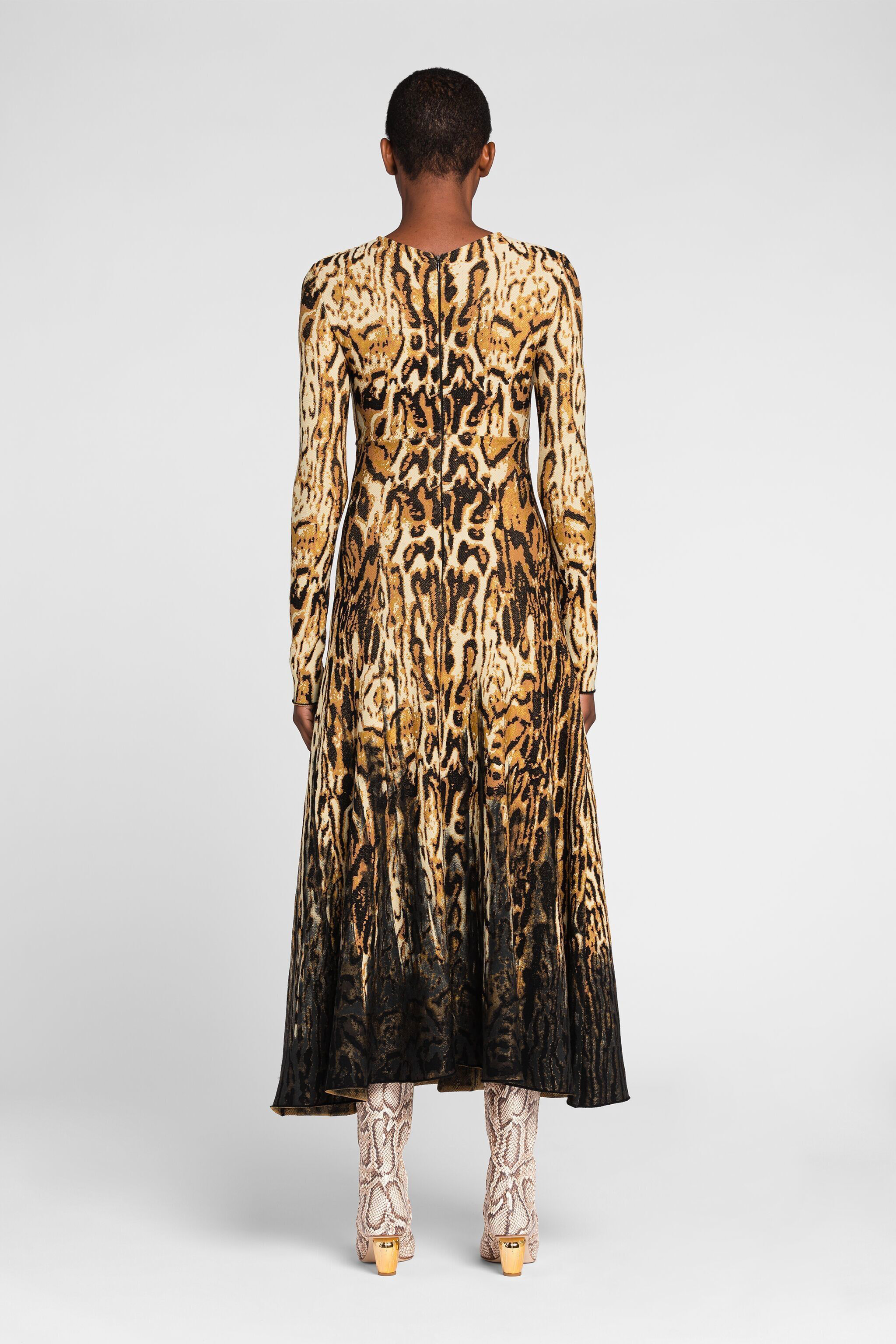 RC Ocelot-Jacquard Dress RC Ocelot-Jacquard Dress Light brown PKM103-MG050