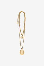 RC Double Necklace With Ray Of Gold Pendant Gold VKG002-AM021