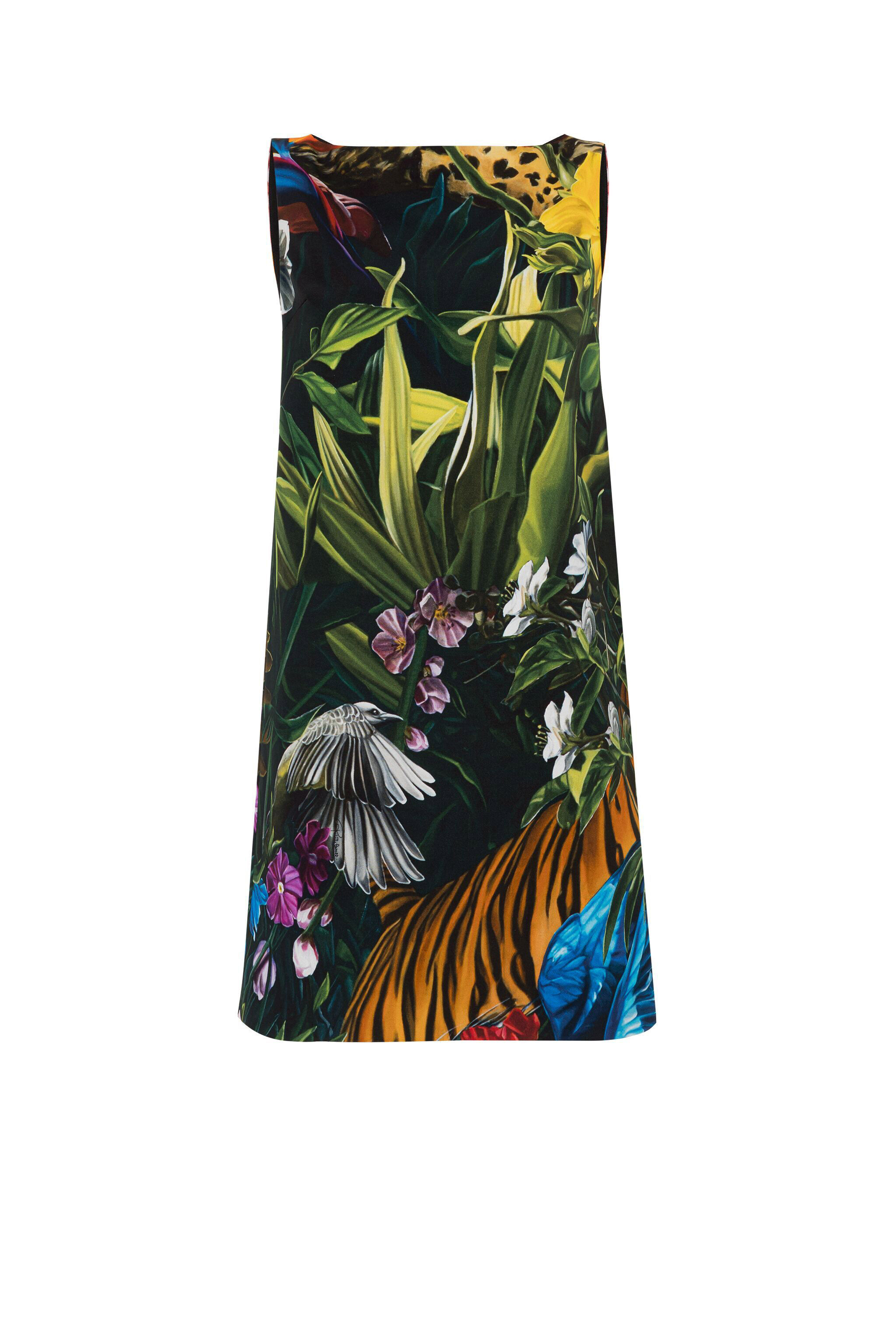 RC Floral And Leopard-Print Mini Dress RC Floral And Leopard-Print Mini Dress MULTICOLOR KOT10F-ORS01
