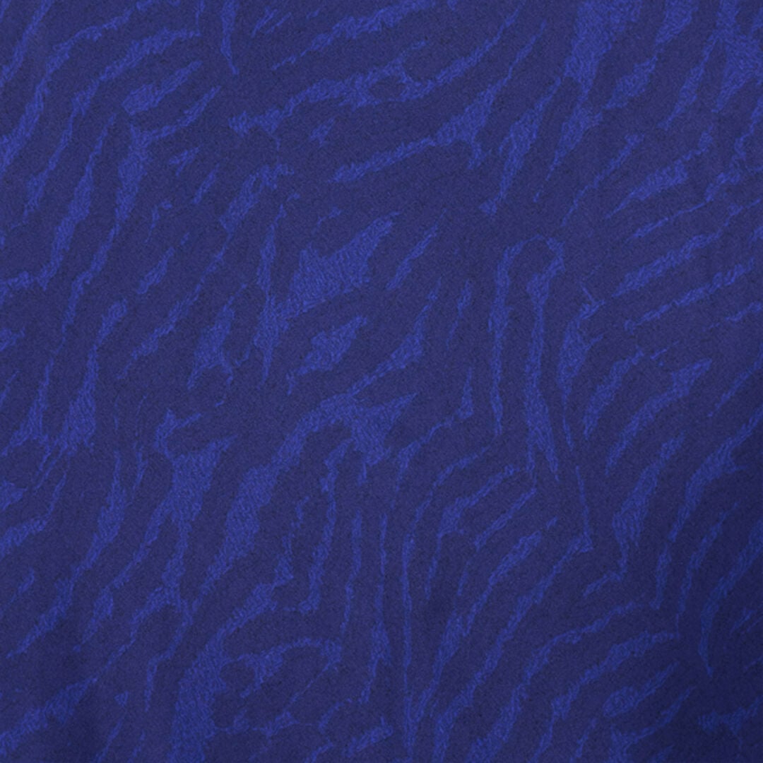 RC Vestido De Seda Con Estampado Zebra Azul BLUE BANDANA POT10A-2NQ88