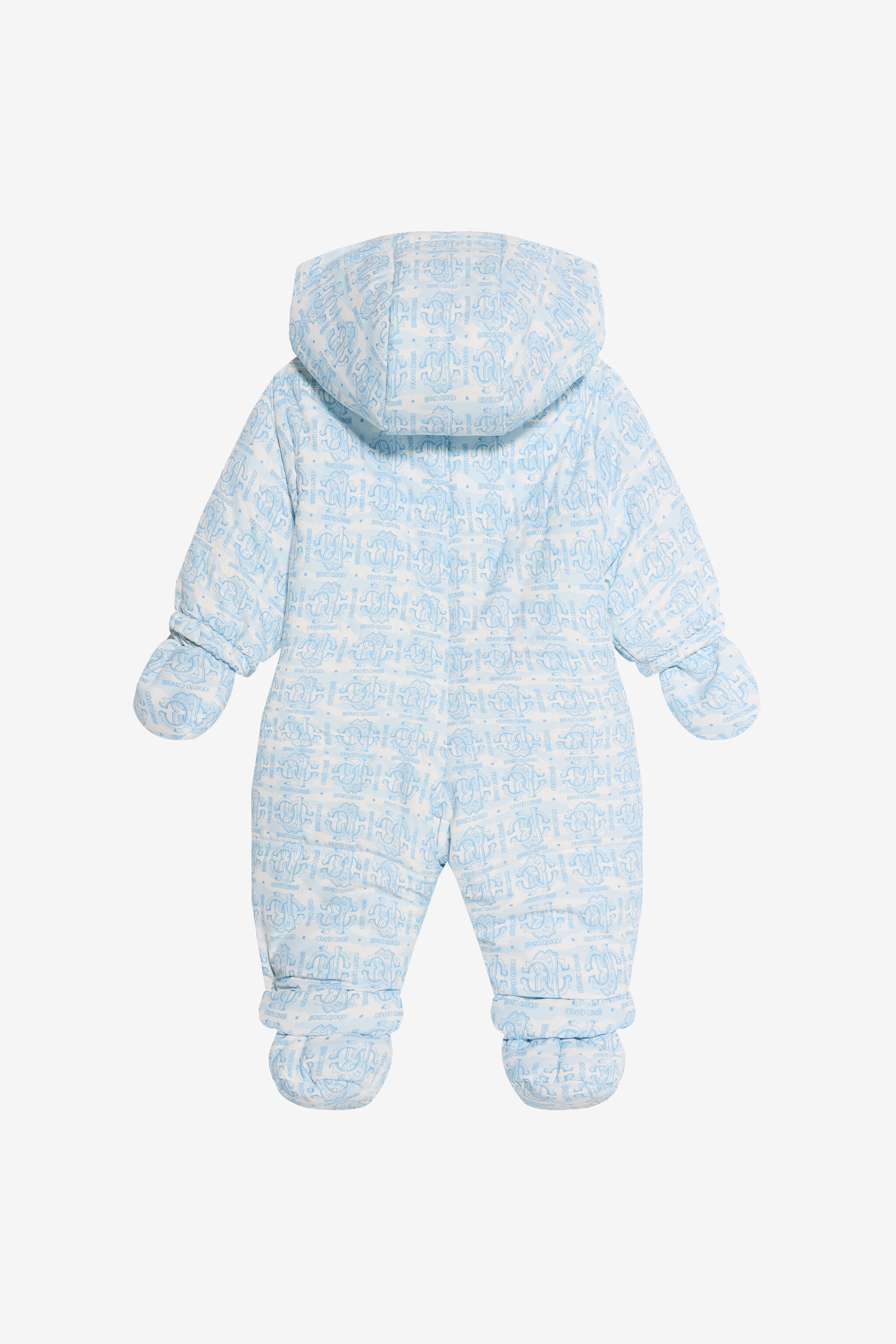 JU Padded Jumpsuit With Monogram Print JU Padded Jumpsuit With Monogram Print BABY BLUE VJT400-5RO44