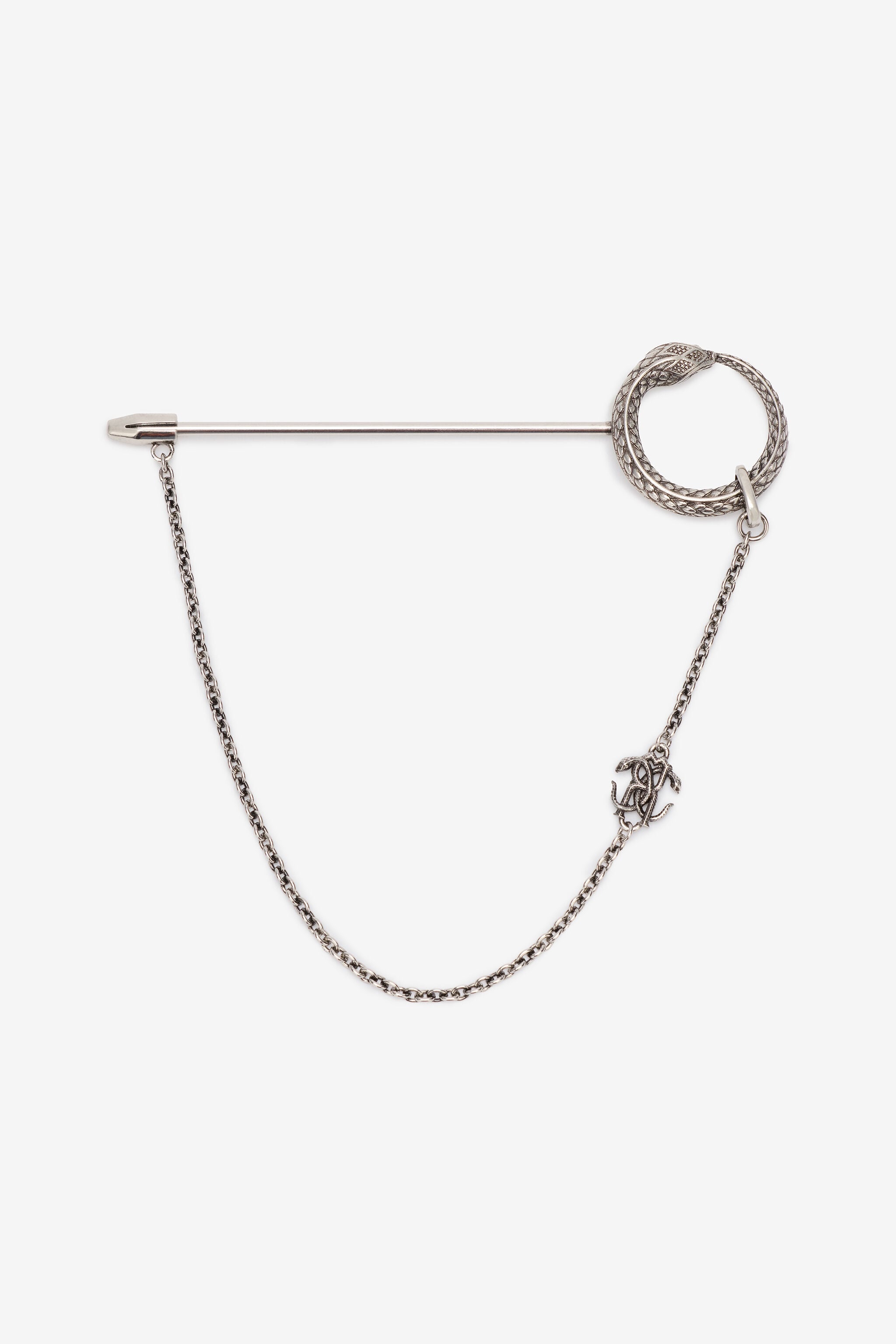 RC Snake Tie Clip RC Snake Tie Clip Silver URG007-AM258
