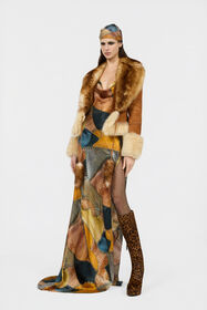 RC Giacca In Suede E Shearling BROWN XQP401-ZC020