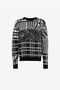 RC Pull en maille intarsia BLACK RRM614-MA006