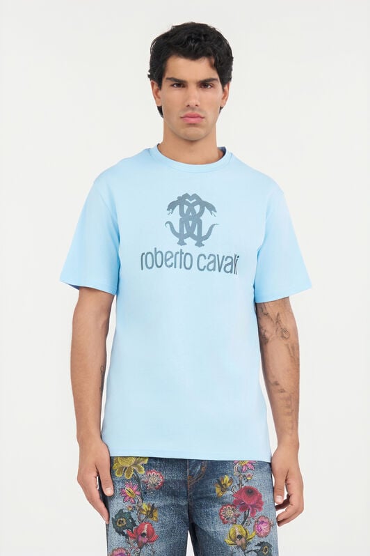 RC Light Blue T-Shirt with Monogram RC RC Light Blue T-Shirt with Monogram RC LIGHT BLUE QOT60D-JD060