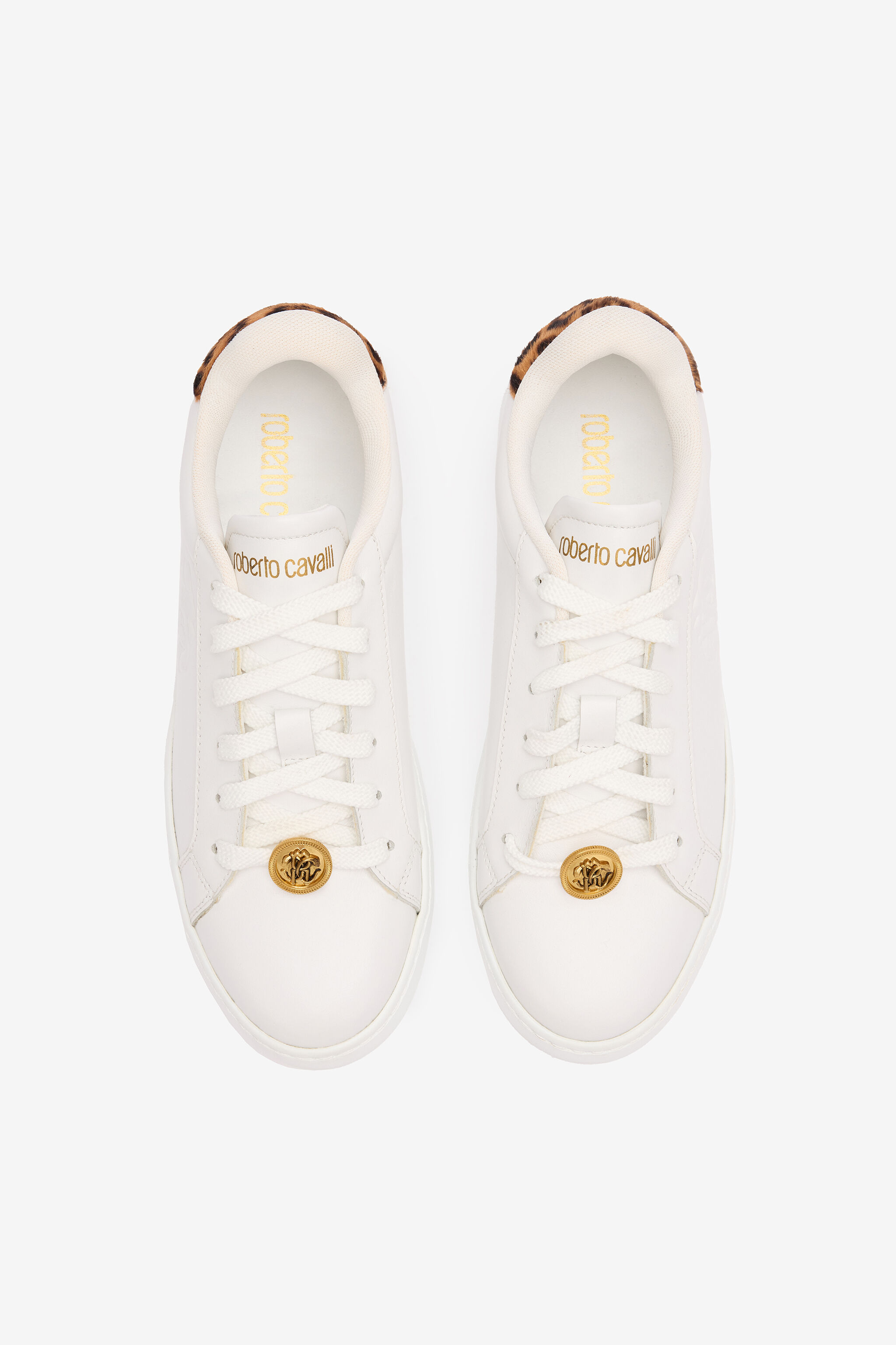 RC Sneakers Avec Contrefort Jaguar Skin RC Sneakers Avec Contrefort Jaguar Skin Blanc UKS033-PZ155