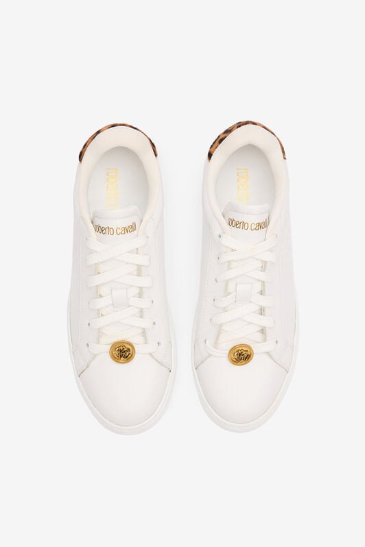RC Sneakers Avec Contrefort Jaguar Skin RC Sneakers Avec Contrefort Jaguar Skin Blanc UKS033-PZ155