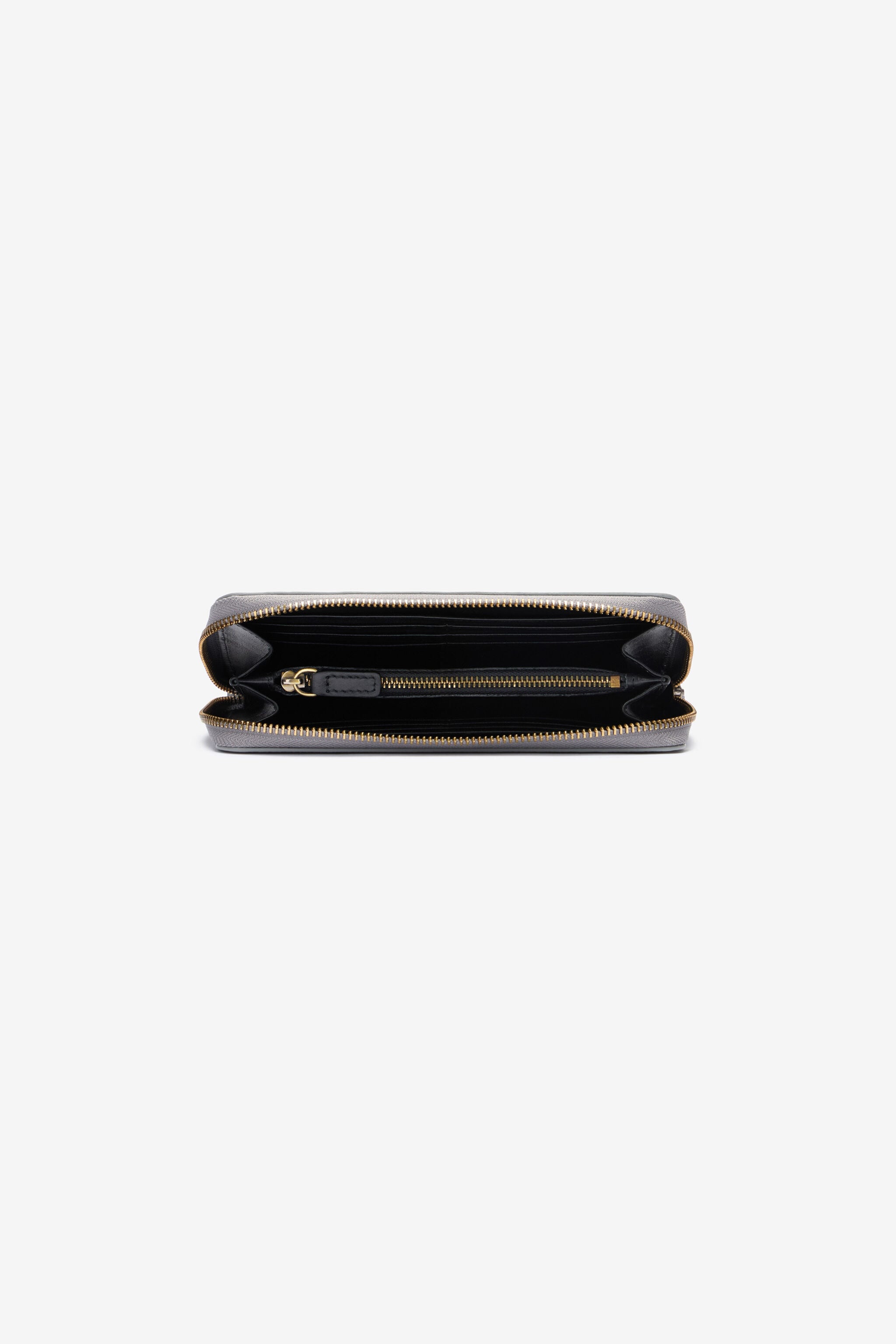 RC Leather Wallet with Monogram RC Gray OOA00B-PZ015