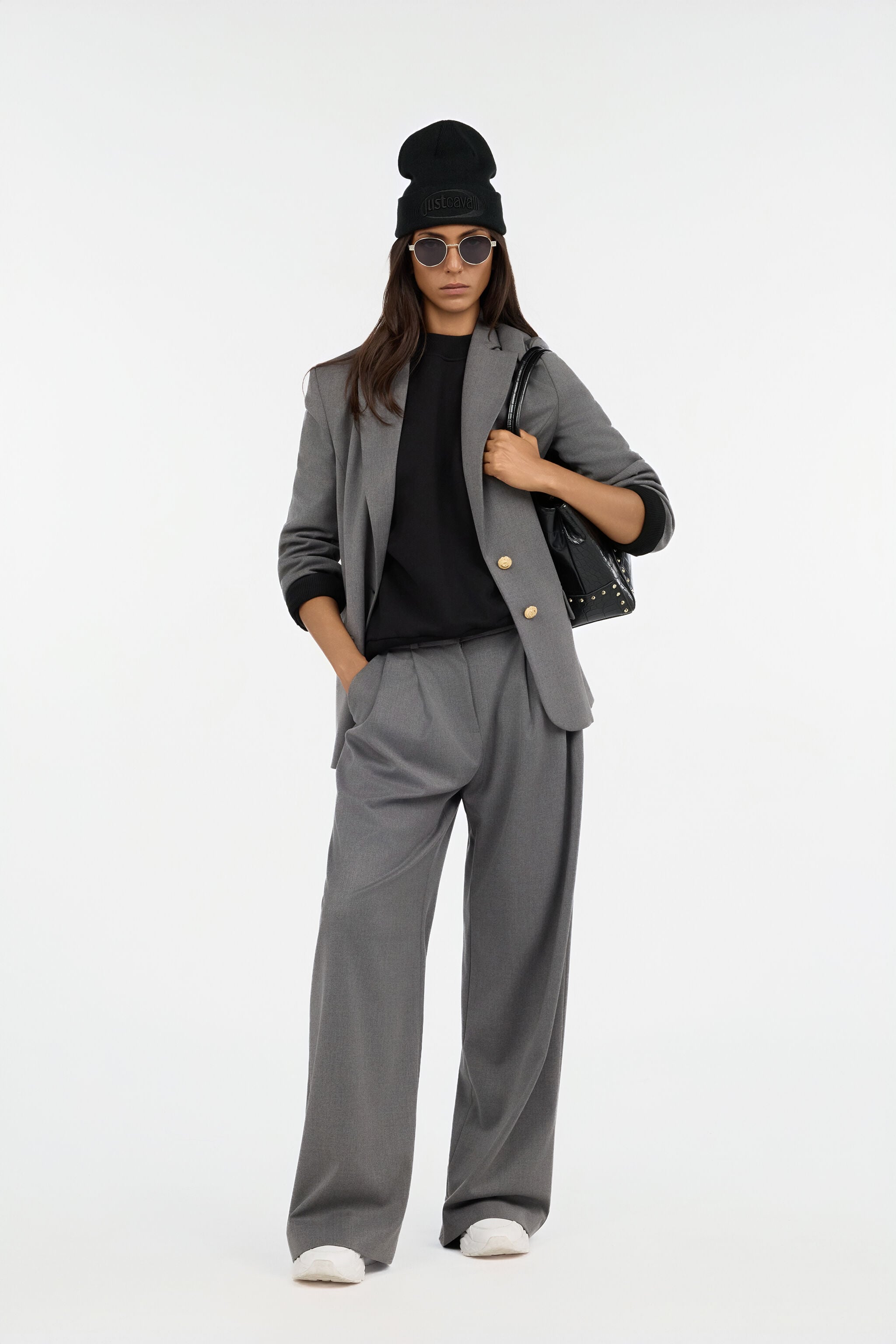 JC Blazer Gris Avec Boutons Dorés GRIGIO MELANGE VFT304-VF454