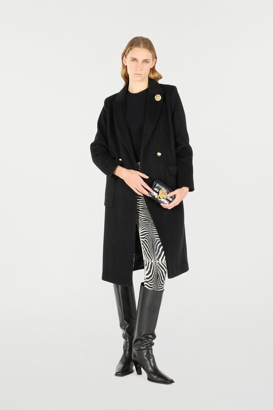 RC Long Double-Breasted Coat RC Long Double-Breasted Coat Black OOT50C-WH016