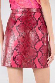 RC Jupe à Imprimé Python Fuchsia UKP302-PN053