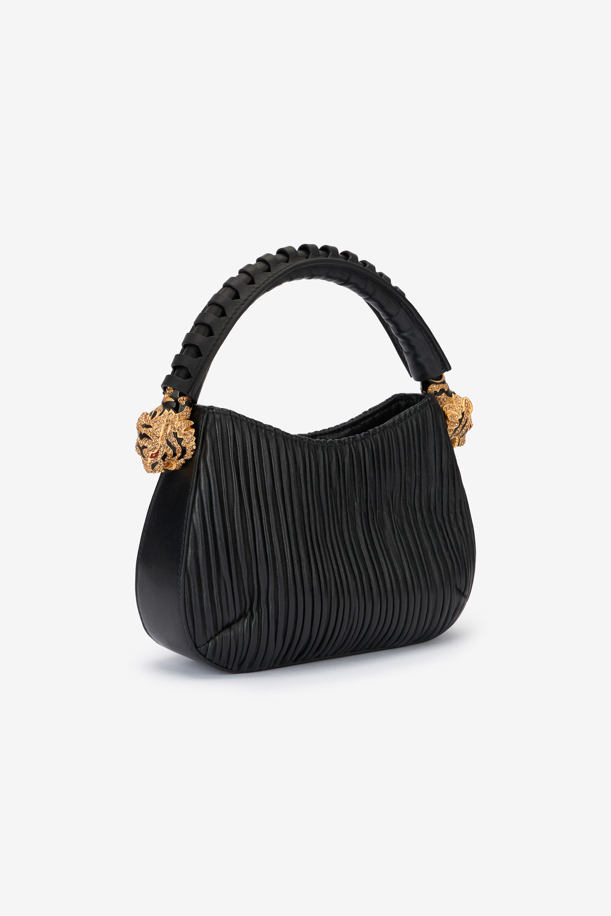 RC Hobo Roar Bag with bejeweled tigers RC Hobo Roar Bag with bejeweled tigers Black TWB002-PNP03