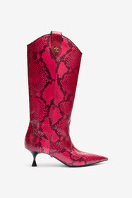 RC Bottes Embossées Python Fuchsia UKS025-PZP02