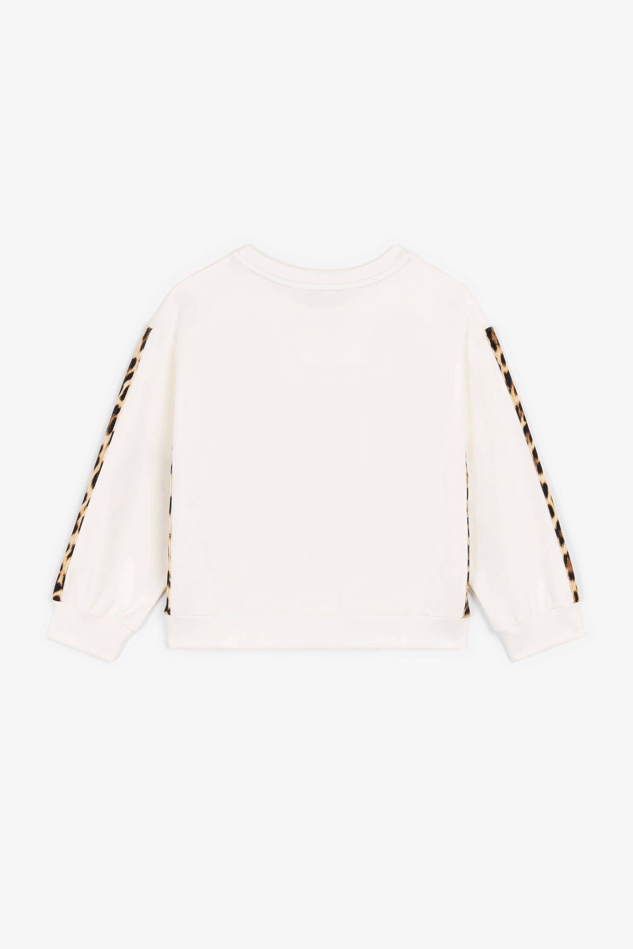 JU Animalier Patchwork-Print Logo Sweatshirt JU Animalier Patchwork-Print Logo Sweatshirt White OJT958-ISA2J