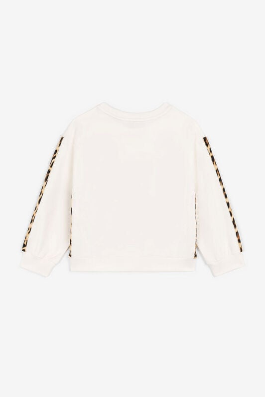 JU Animalier Patchwork-Print Logo Sweatshirt JU Animalier Patchwork-Print Logo Sweatshirt White OJT958-ISA2J