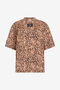 JC T-shirt avec imprimé Leopard Skin et logo BEIGE VFT184-VF307