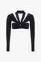 RC Cutout Long Sleeve Crop Top RC Cutout Long Sleeve Crop Top Black TKT68B-LL006