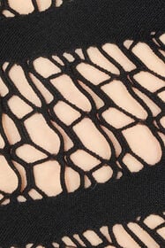 RC Midi Dress With Perforated Pattern Black UKT152-MA001