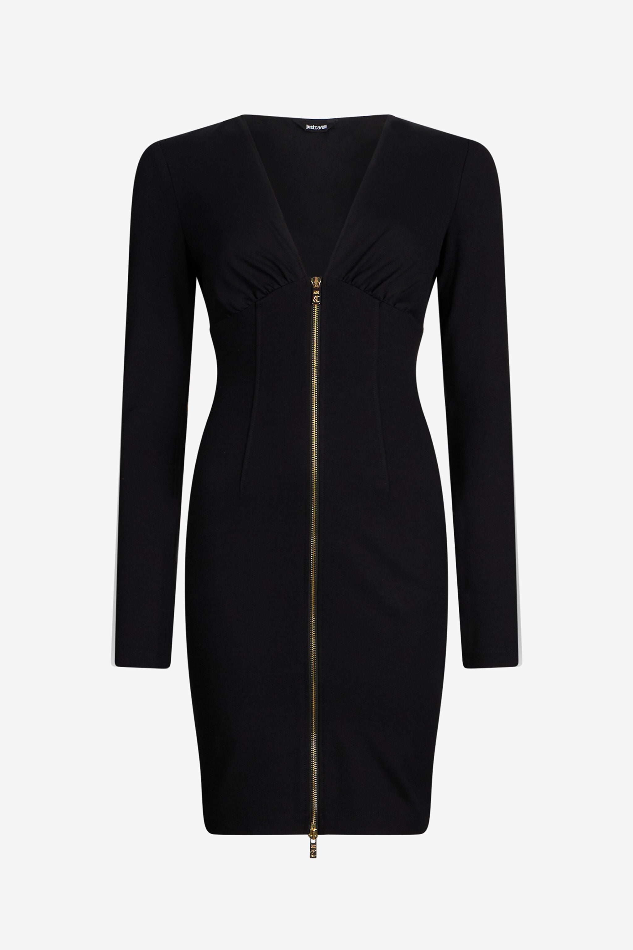 JC Black Mini Dress With Front Zip JC Black Mini Dress With Front Zip BLACK VFT284-VF434