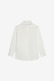 JU Camicia con logo ricamato OPTICAL WHITE WJT70M-LG018