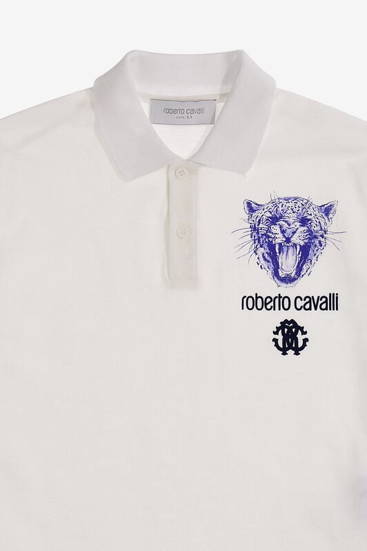JU Logo polo t-shirt JU Logo polo t-shirt Blanc SJT630-KB002