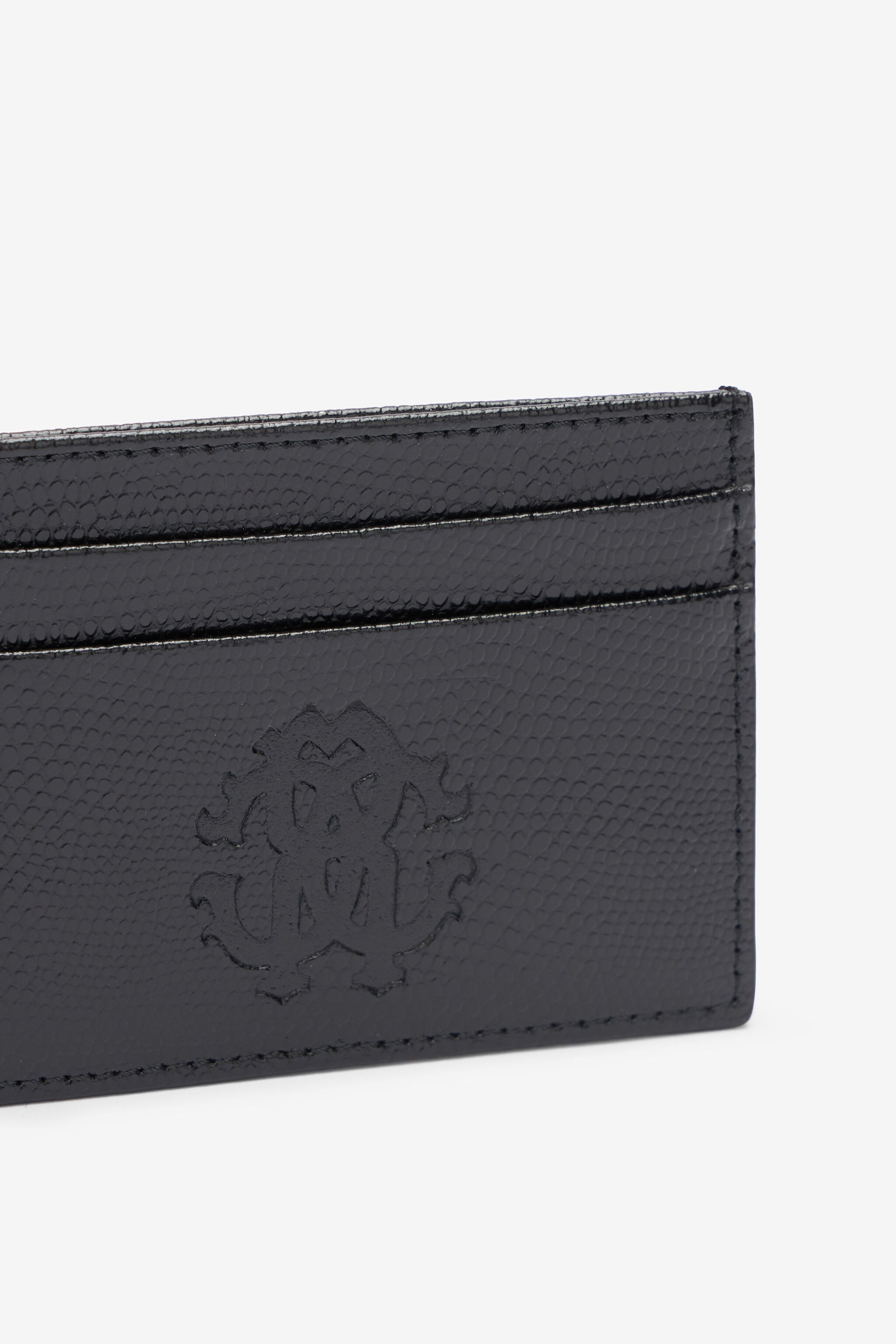 RC Woman Leather Card Case Black OOA00E-PZ015
