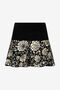 RC Minijupe Avec Motif Floral Jacquard RC Minijupe Avec Motif Floral Jacquard Noir/Blanc VQM307-MI014