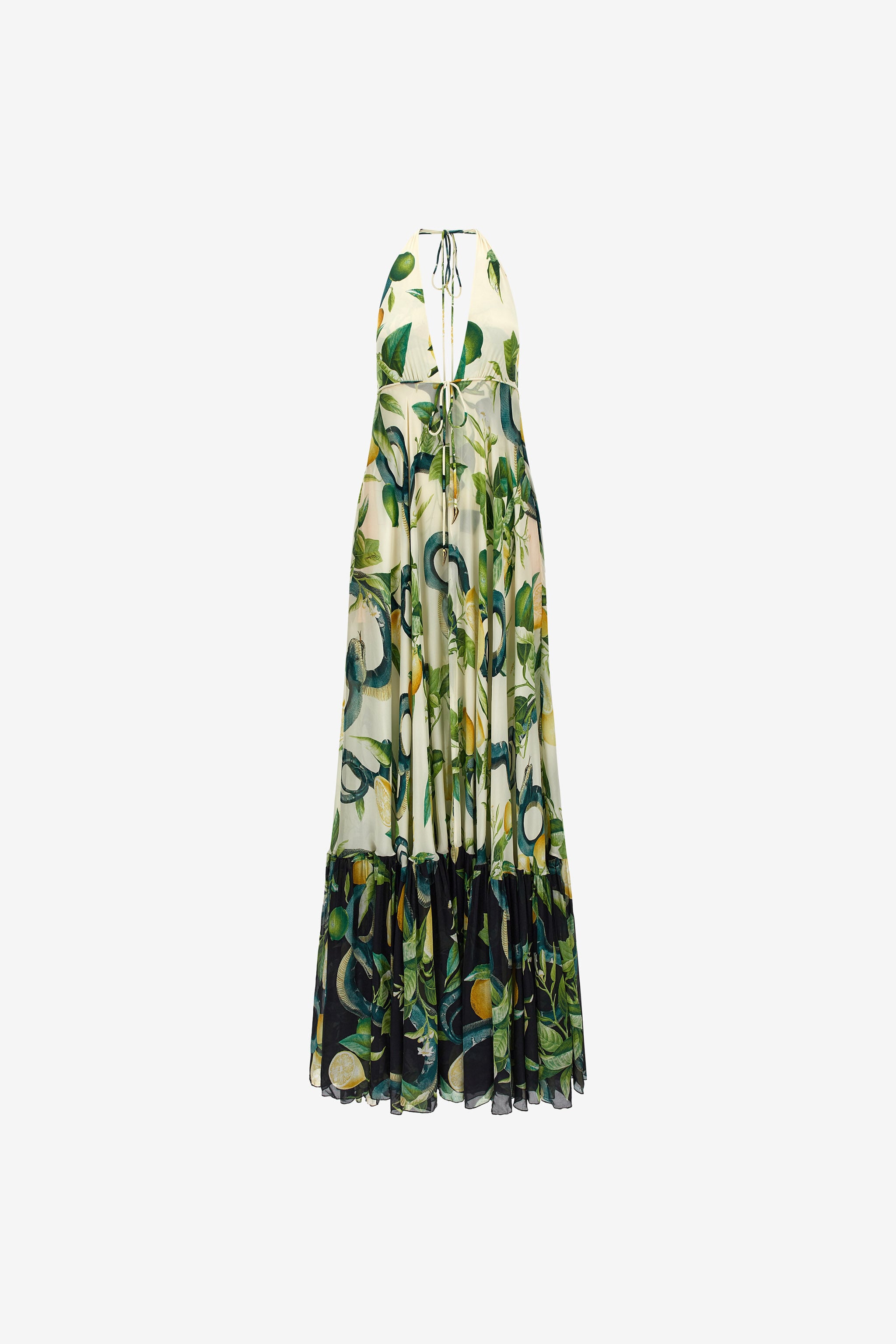 RC Lemon print long dress RC Lemon print long dress Ivory SKT119-CTI89