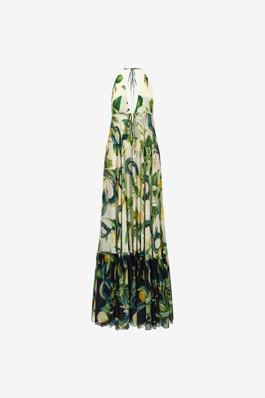 RC Lemon print long dress RC Lemon print long dress Ivory SKT119-CTI89