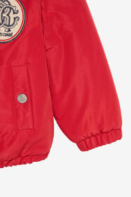 JU Padded jacket with hood RED VJT404-SB005