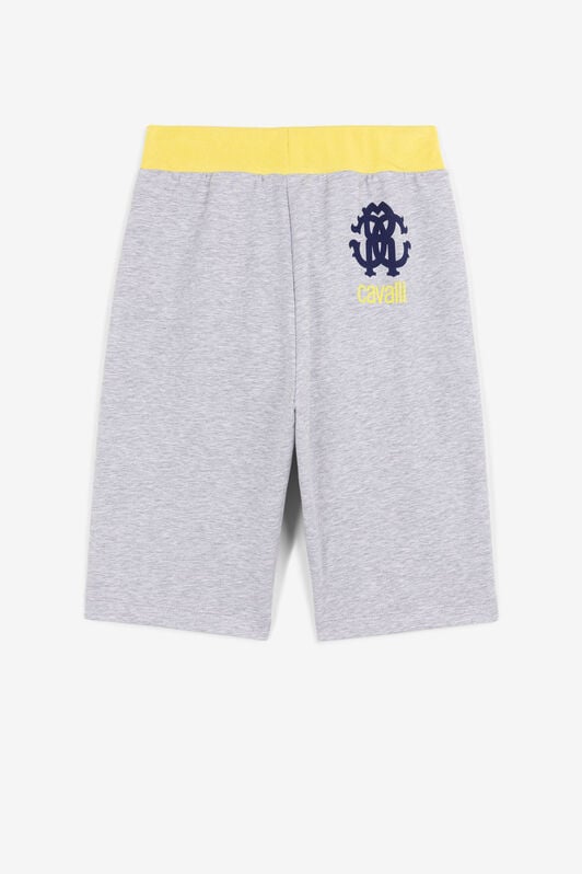 JU Logo-print track shorts JU Logo-print track shorts Gray QJT267-CF050