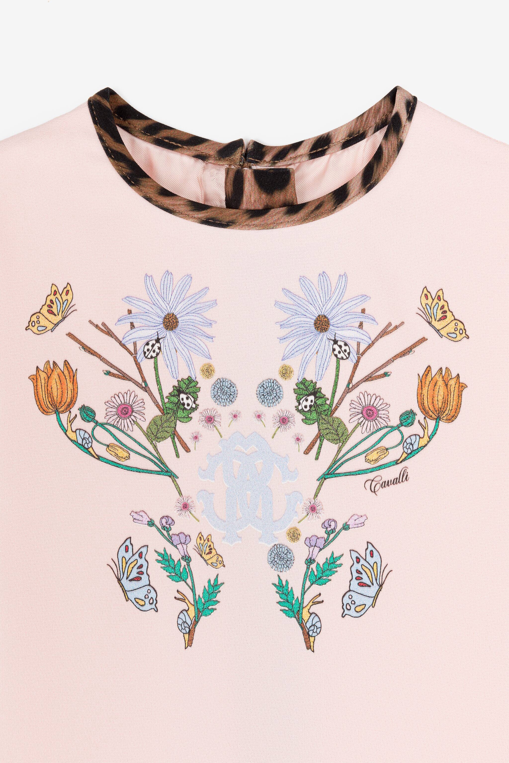 JU RC Monogram Floral-Print Dress JU RC Monogram Floral-Print Dress Pink RJT10F-4G001