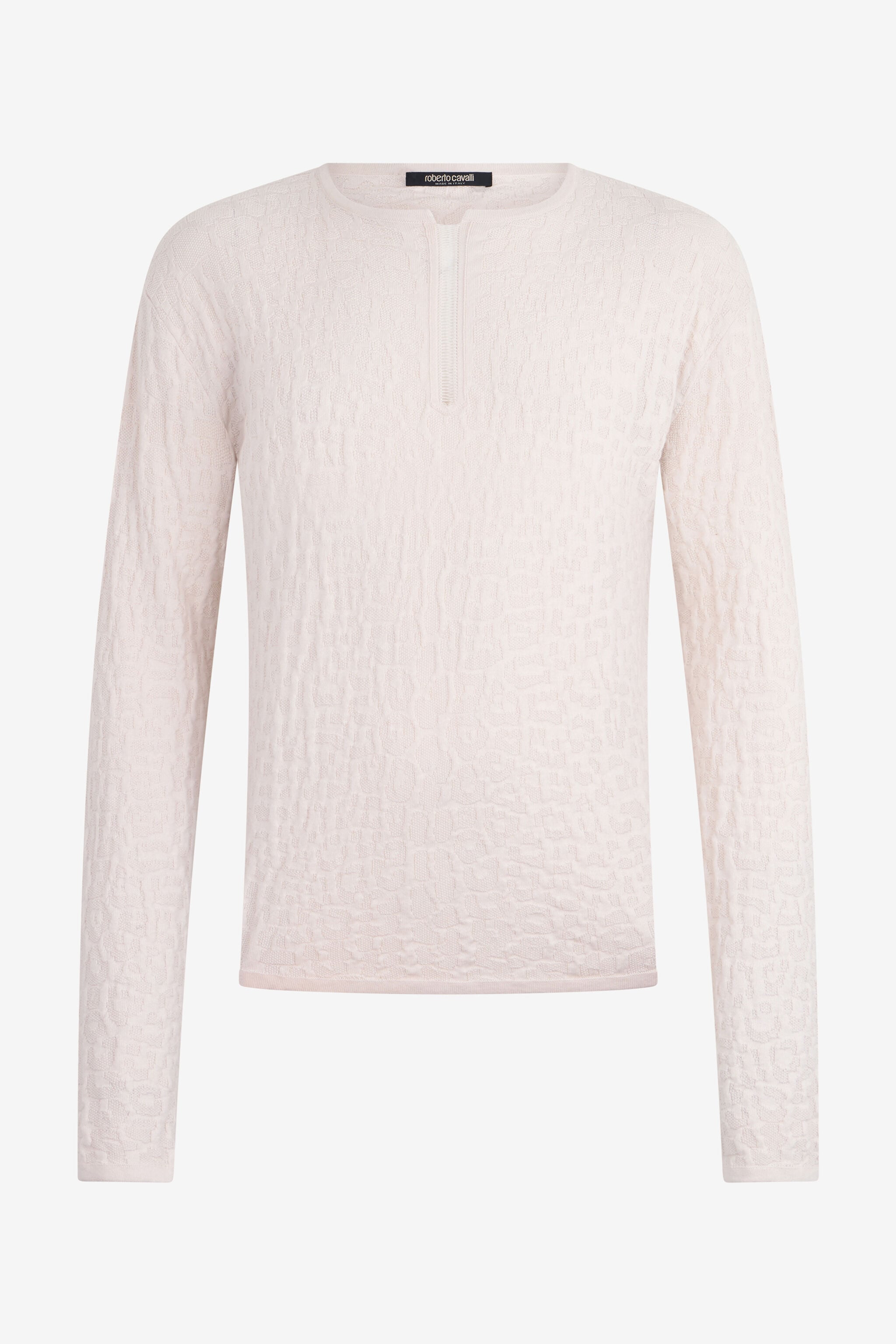 RC Pullover in Cotton and Cashmere RC Pullover in Cotton and Cashmere WHITE XNM900-MG007