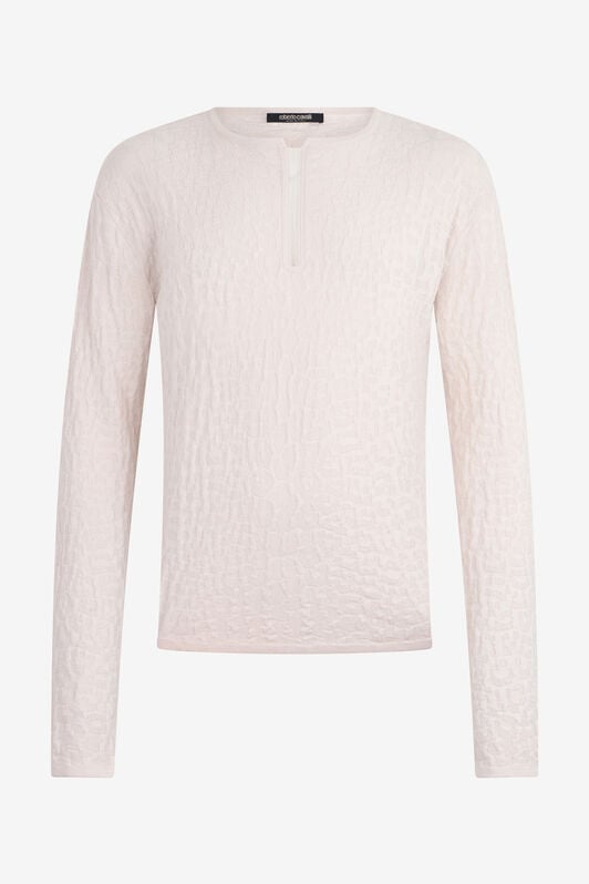 RC Pullover in Cotton and Cashmere RC Pullover in Cotton and Cashmere WHITE XNM900-MG007