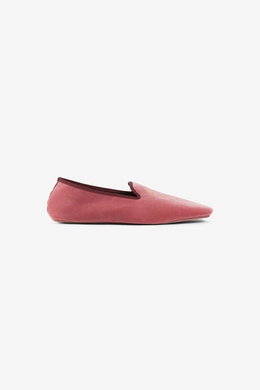 RC Mirror Snake-Embroidered Velvet Slippers RC Mirror Snake-Embroidered Velvet Slippers ROSA OQS00C-PC325