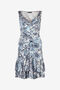 JC Robe Courte À Imprimé Jungle JC Robe Courte À Imprimé Jungle Bleu clair UFT169-UF235