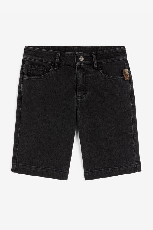 JU Halbhohe Jeans Schwarz RJJ205-DS015