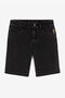 JU Short en jean à logo en métal JU Short en jean à logo en métal Noir RJJ205-DS015