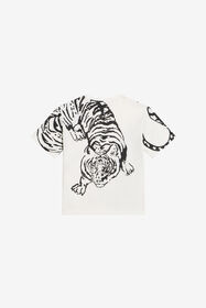 JC T-Shirt Bianca Con Stampa Tigre e Logo CLOUD DANCER WFT61D-5B006