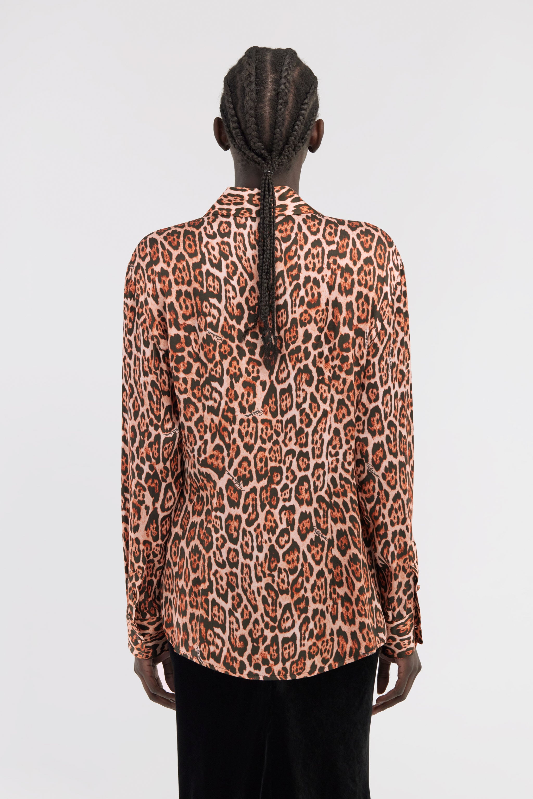 RC Shirt with jaguar print Brown NOT70A-FXM81