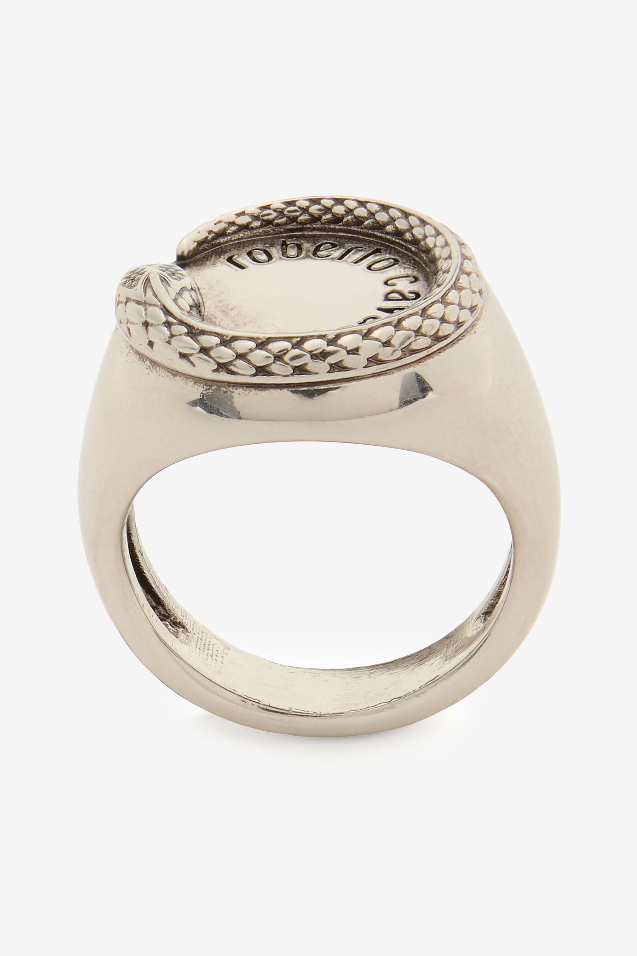 RC Bague Avec Serpent Et Logo RC Bague Avec Serpent Et Logo Argent URG010-AM258