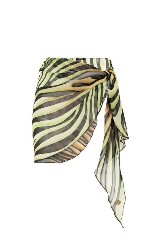 RC Zebra-Print Sarong Hellgrün/Schwarz KSW00F-7GI20