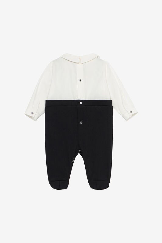JU Romper Suit With Dungarees And Bow Tie JU Romper Suit With Dungarees And Bow Tie Black UJT825-JD001