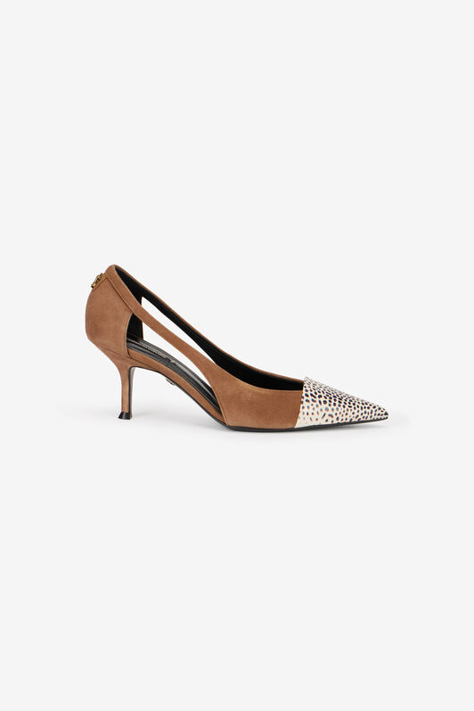 RC Shark Print Leather Pumps RC Shark Print Leather Pumps TABACCO/ST.SHARK TKS046-PA008