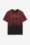 RC T-shirt con stampa tartan RC T-shirt con stampa tartan Nero/Rosso PKT62G-JPE62